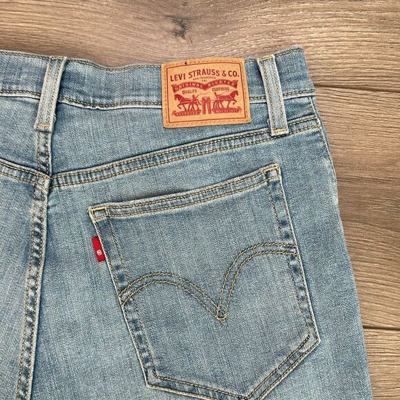 Levi’s High Rise Stretch Blue Jean Shorts Size‎ 31 - Picture 4 of 9